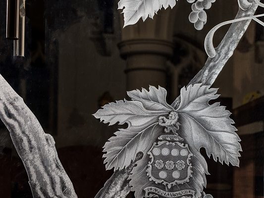 TraceySheppard-StMichael'sChurch,Northchapel-SouthDoors-detail